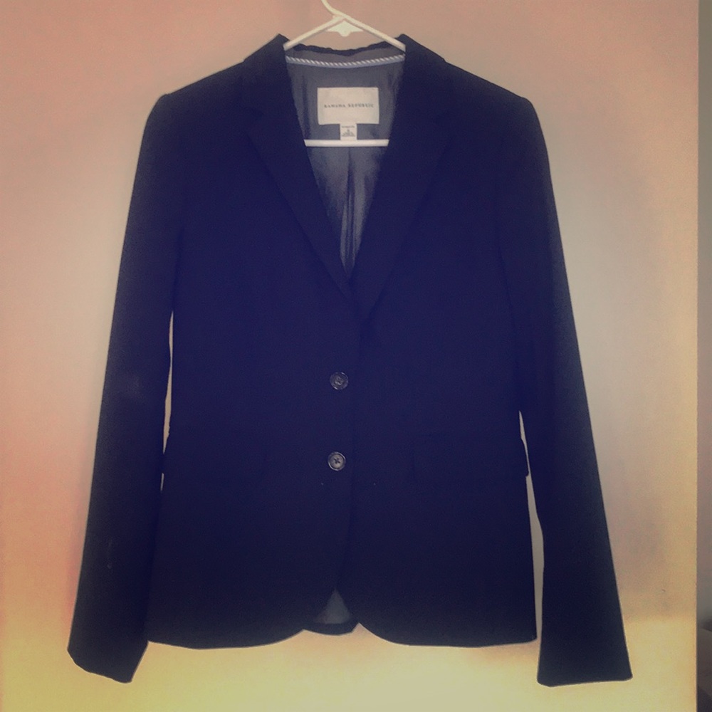 Banana Republic stretch suit blazer